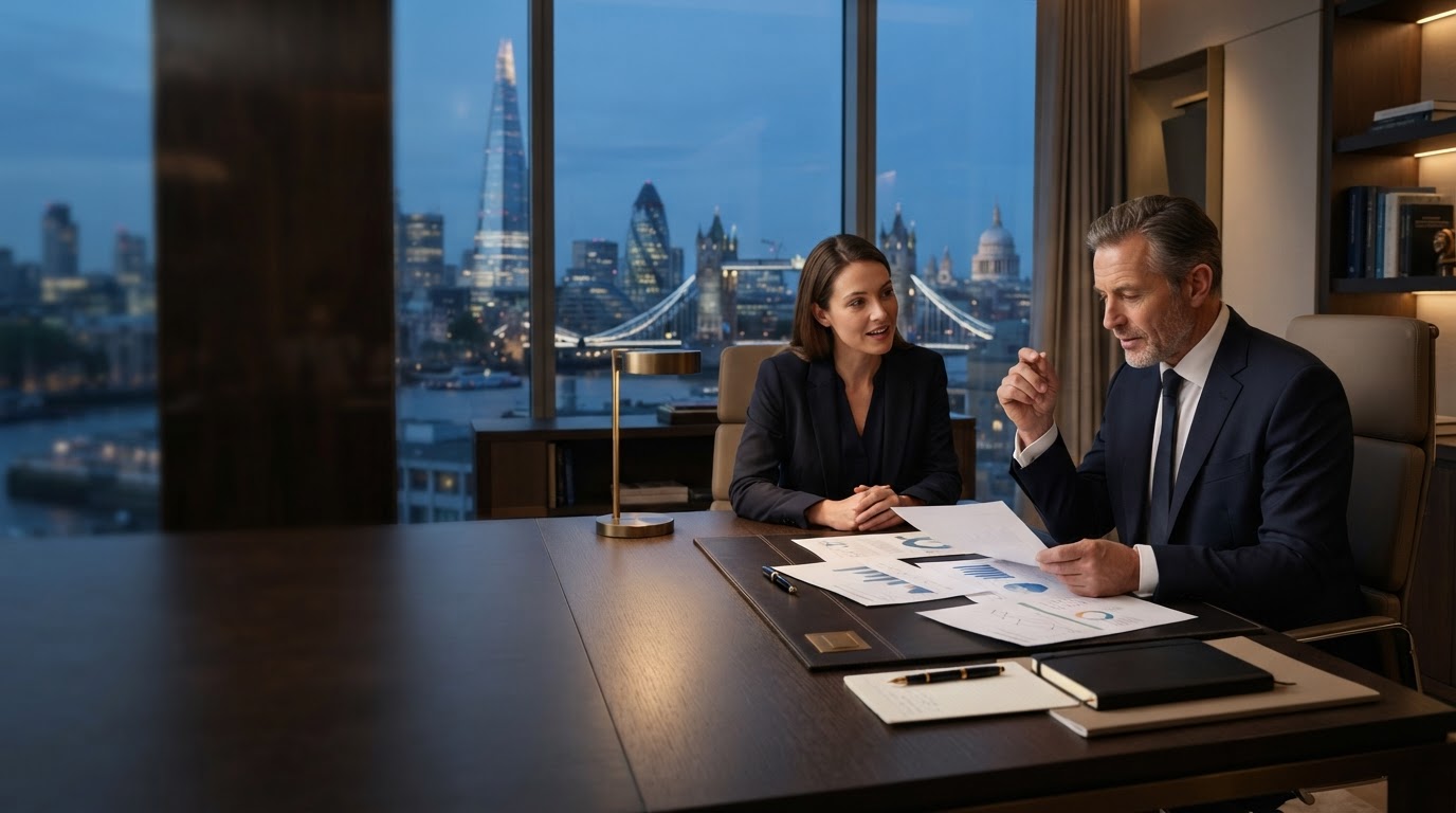 Aristovie executive workspace representing institutional-grade data analysis for independent professionals